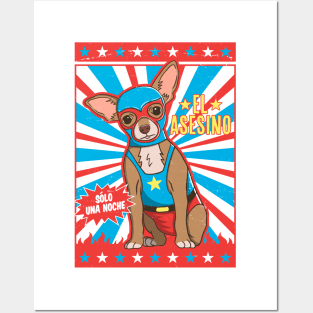 Luchador Chihuahua Lucha Libre Wrestling Posters and Art